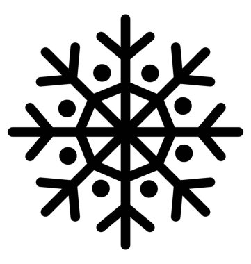 Kar tanesi tasarım sağlam simgesi