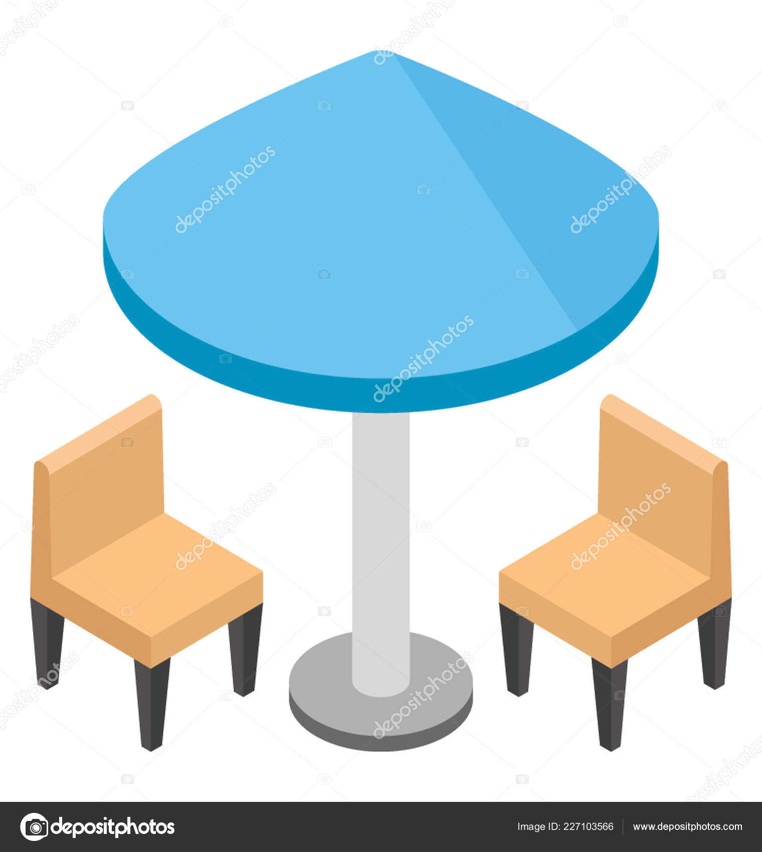 Beach Chairs Isometric Icon Design Stock Vector C Vectorsmarket