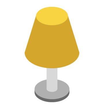 Lamba izometrik simgesi tasarım, çalışma lambası