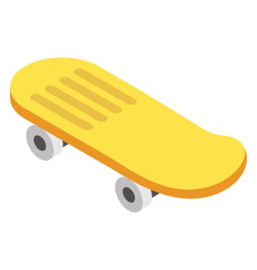 Kaykay etkinlik, kaykay izometrik simgesi 