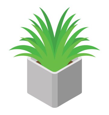 izometrik simgesi tasarım bitki