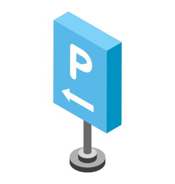 Park Kılavuzu izometrik simgesi tasarım