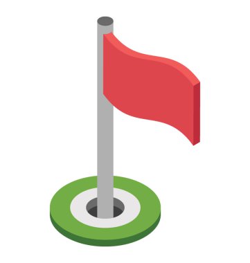 Spor bayrak renkli simge tasarım