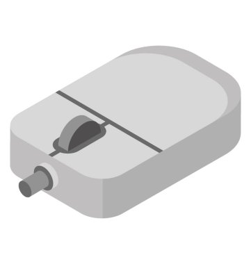 Mouse işaret aygıtı izometrik simgesi,