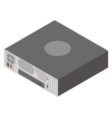 Sabit disk izometrik simgesi tasarım