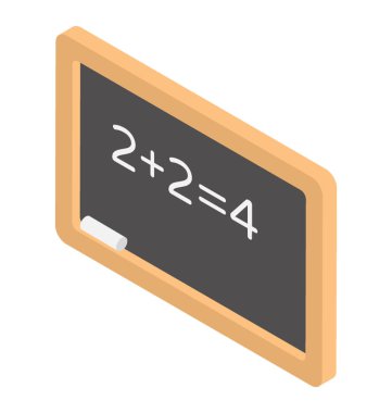 Kayrak izometrik simgesi tasarım yazılı 