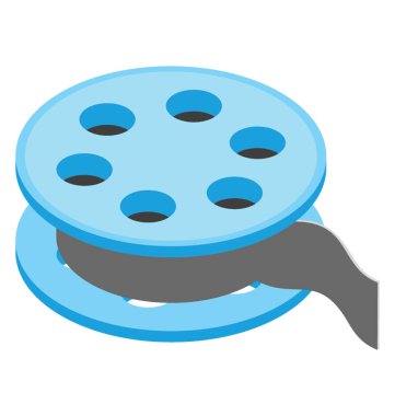 Bu bobin ifade eden iş parçacığında ile yuvarlak şekilli makaraları