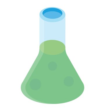 Laboratuvar kimyasal şişesi simgesi
