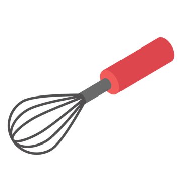 Çırpma yumurta izometrik simgesi tasarım dövmek için kullanılan