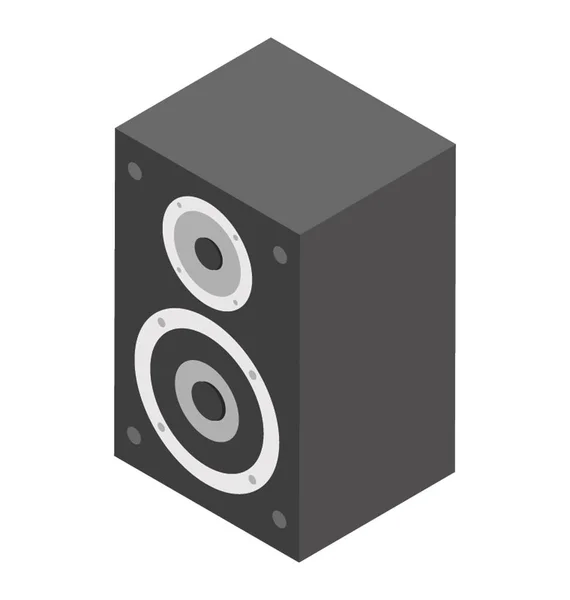 Speaker Isometric Icon Design — Stock Vector