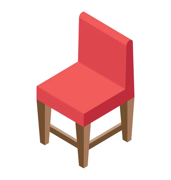 Design Ícone Isométrico Cadeira — Vetor de Stock