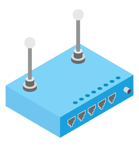 Isometrisches Design Des Wifi Routers — Stockvektor