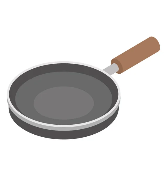 Frying Pan Used Frying Egg — Stock Vector
