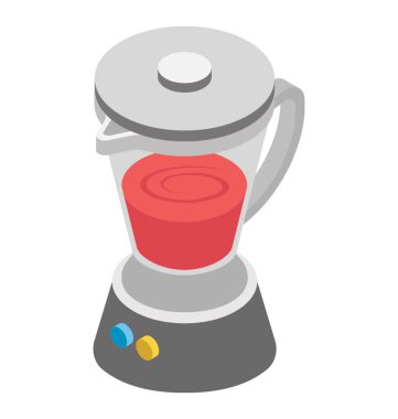 Değirmeni, izometrik simgesi tasarım Meyve özü