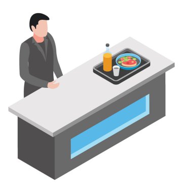 Biftek yemek düz simgesi tasarım 