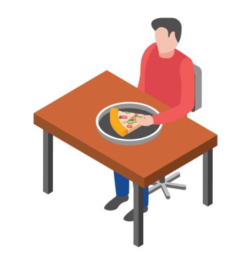 Pizza Restoran düz simgesi tasarım