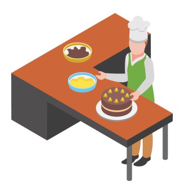 Baker, düz simgesi tasarım