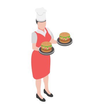 Burger düz simgesi tasarım, fast food 