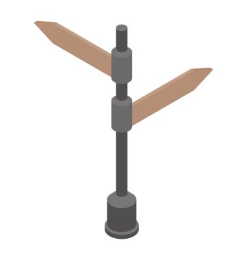 Yol işaretleri, tabelasını düz izometrik simgesi