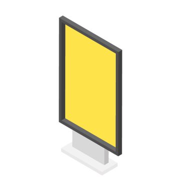 Billboard düz simgesi tasarım