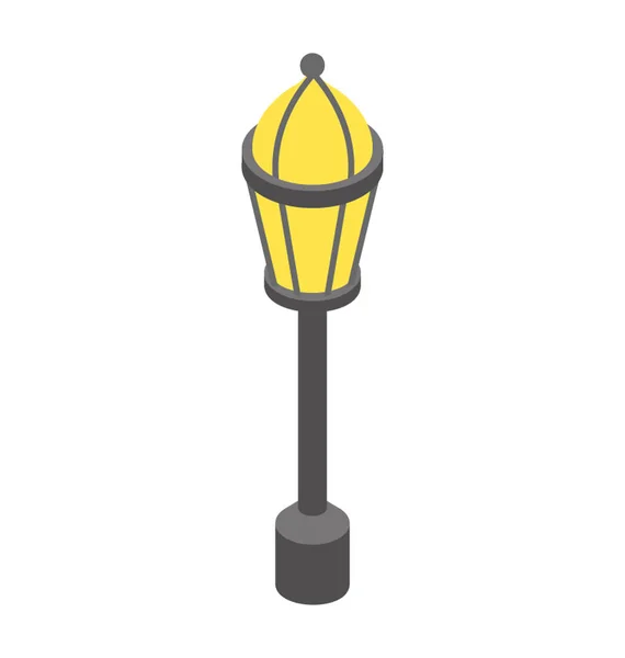 Isometric Icon Park Light — Stock Vector