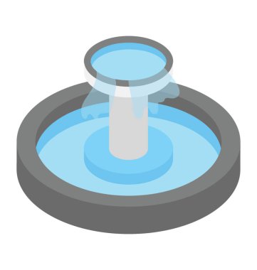 Sulama kavramı, Çeşme izometrik simgesi 