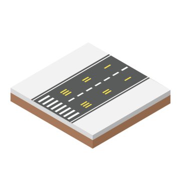 City road izometrik simgesi