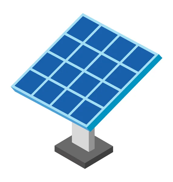 Solární Panel Izometrické Ikony — Stockový vektor