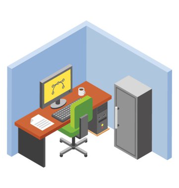 Profesyonel ofis tasarımı bölümü 