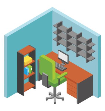 Profesyonel ofis, business Oda çalışma alanı