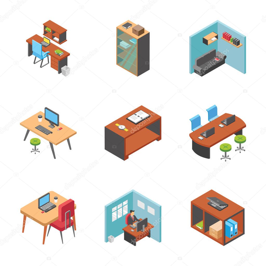 This pack of office workplace icons is offering each and every visual one can hold in related projects of business, computer desk, and working hours are offered here. Feel free to use them in related projects.