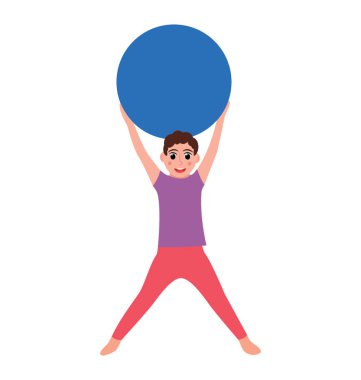 Fitness topu düz simgesi tasarım