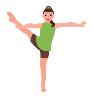 Üçgen yoga poz düz simgesi tasarım