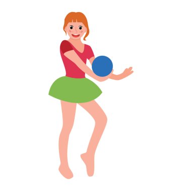 Topu egzersiz düz simgesi tasarım 