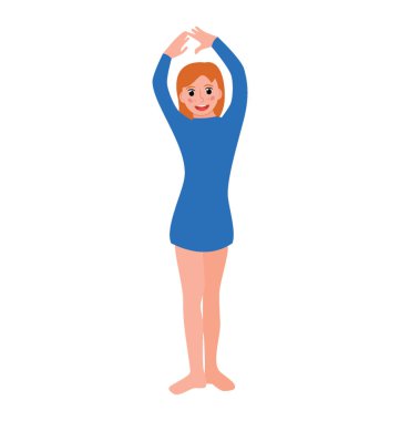 Çocuk ağacında poz yoga düz simgesi tasarım