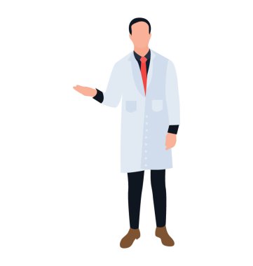 Doktor düz simgesi tasarım ile