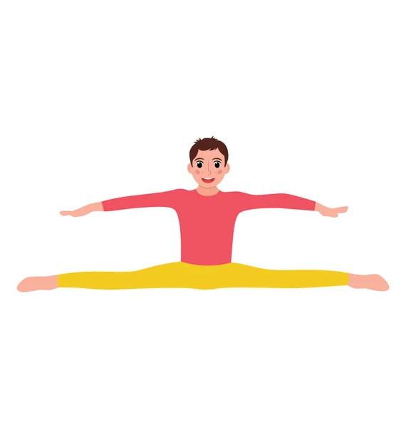 Forward Bend Pose Flat Icon Design Yoga Pose — Stock Vector
