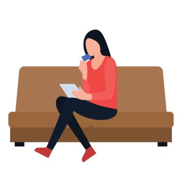 E-ticaret düz simgesi tasarım, alışveriş online