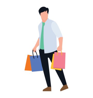 Alışveriş Çocuk düz simgesi tasarım, serbest zaman