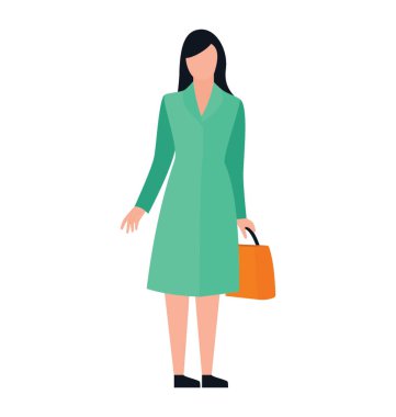 Kişisel alışveriş düz simgesi tasarım