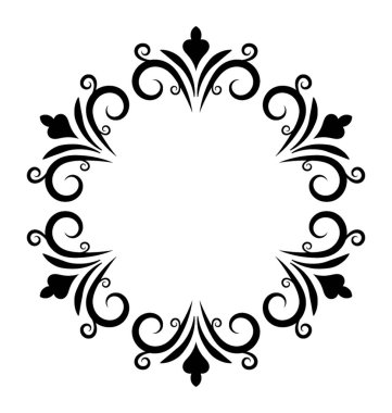 Line icon design of antique frame 