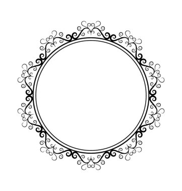 Monogram çerçeve çizgili simgesi Tema