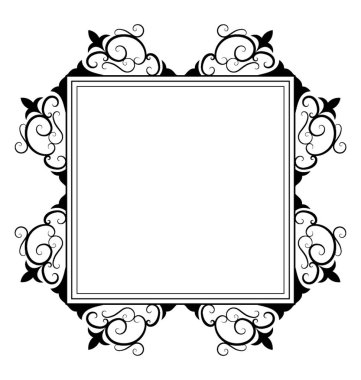 Satırı simgesi tasarım ayna çerçevesi