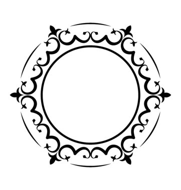 Satırı simgesi tasarım ayna çerçevesi