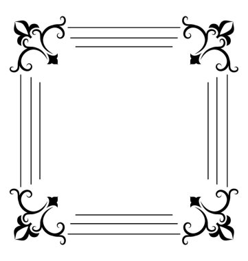 Satırı simgesi tasarım kare çerçeve