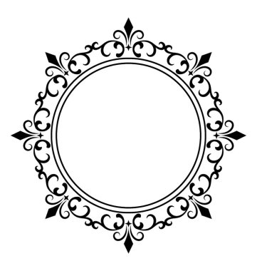 Dekoratif monogram satırı simgesi tasarım