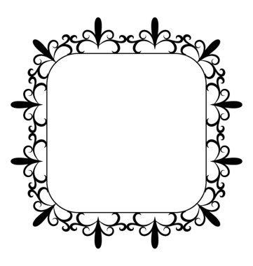 Satırı simgesi tasarım ayna çerçevesi