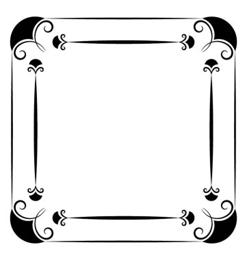 İşlemeli monogram satırı simgesi tasarım