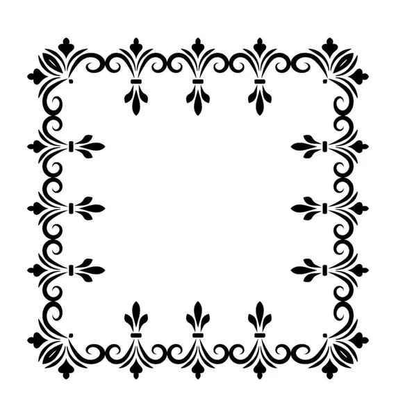 Liniensymbol Design Des Quadratischen Rahmens — Stockvektor
