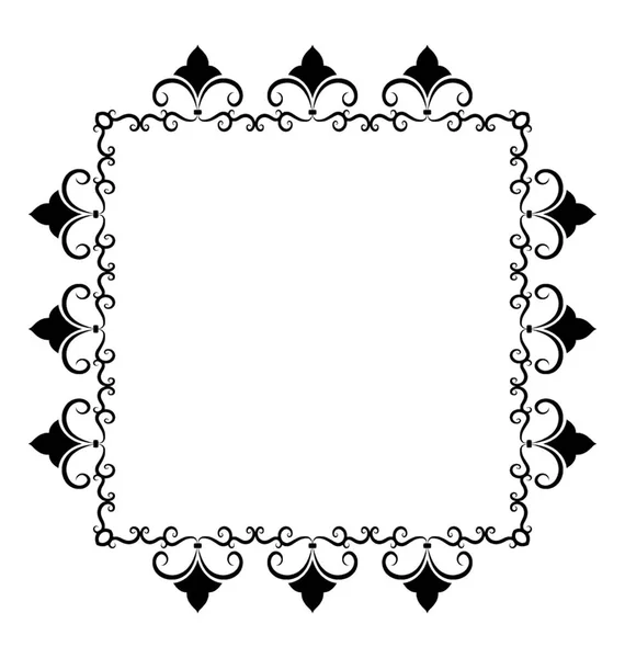 Icono Línea Diseño Marco Cuadrado — Archivo Imágenes Vectoriales